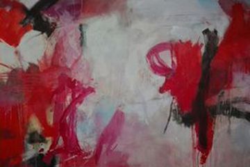 Abstract painting - stories from the woods